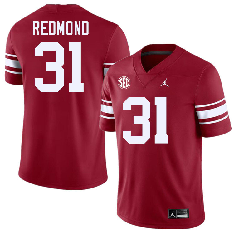 Oklahoma Sooners #31 Jalen Redmond College Football Jerseys,Uniforms-Throwback